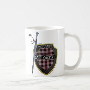 Clan MacPherson Tartan Sword & Shield Cup Mok