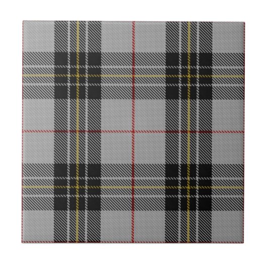 Clan MacPherson Tartan Tegeltje (Voorkant)