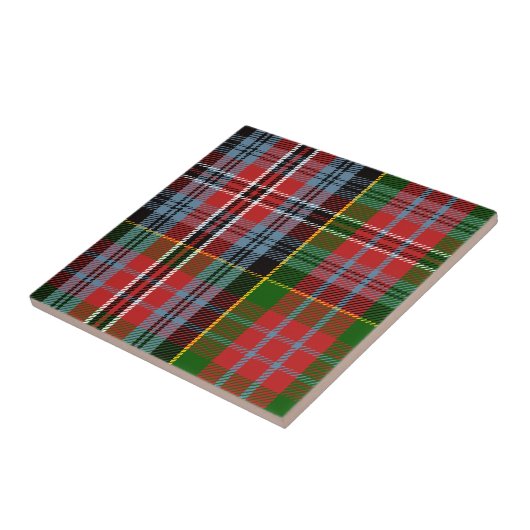 Clan MacPherson Tartan Tegeltje (Zijkant)