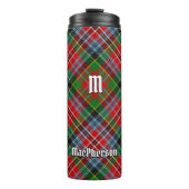 Clan MacPherson Tartan Thermische Tumbler Thermosbeker (Voorkant)