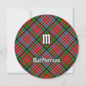Clan MacPherson Tartan uitnodiging (Voorkant)