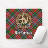 Clan MacPherson Wapen over Tartan Muismat (Met muis)