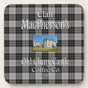 Clan MacPherson's Old Cluny Castle Coffee Co. Bier Onderzetter