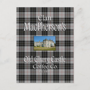 Clan MacPherson's Old Cluny Castle Coffee Co. Briefkaart