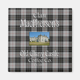 Clan MacPherson's Old Cluny Castle Coffee Co. Magneet