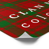 Clan MacQuarrie Colors of Scotland Tartan Poster (Hoek)