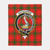Clan MacQuarrie Modern Tartan Pset Fleece Deken (Voorkant)