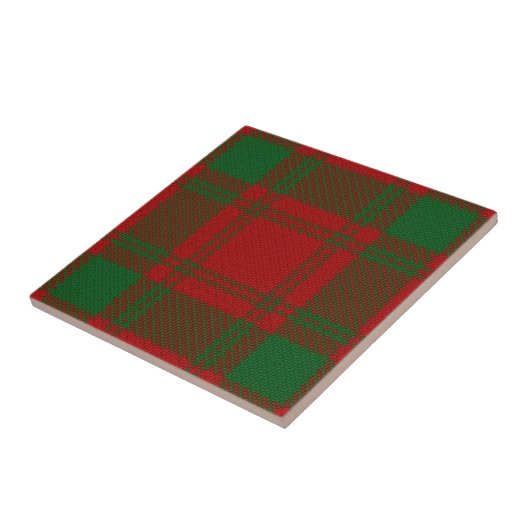 Clan MacQuarrie Scottish Expressions Tartan Tegeltje (Zijkant)