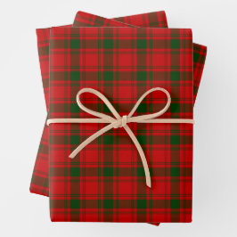 Clan MacQuarrie Tartan en Crest Inpakpapier Vel