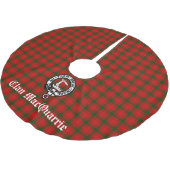 Clan MacQuarrie Tartan en Crest Kerstboom Rok (Gekanteld)