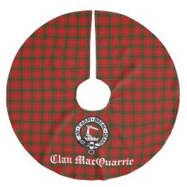 Clan MacQuarrie Tartan en Crest Kerstboom Rok