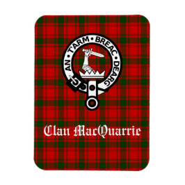 Clan MacQuarrie Tartan en Crest Magneet