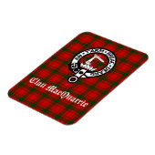 Clan MacQuarrie Tartan en Crest Magneet (Linkerzijde)