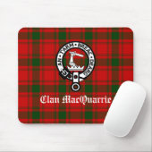 Clan MacQuarrie Tartan en Crest Muismat (Met muis)