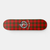 Clan MacQuarrie Tartan en Crest Persoonlijk Skateboard (Horizontaal)