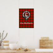Clan MacQuarrie Tartan en Crest Poster (Keuken)