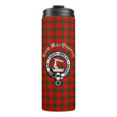 Clan MacQuarrie Tartan en Crest Thermosbeker (Voorkant)