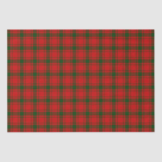 Clan MacQuarrie Tartan en Crest Tissuepapier (Voorkant)