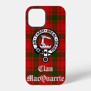 Clan MacQuarrie Tartan en Wapen iPhone 12 Hoesje