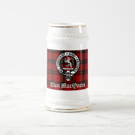 Clan MacQueen Crest Badge & Tartan Bierpul