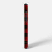 Clan MacQueen Crest Badge & Tartan iPhone Hoesje (Linkerkant)