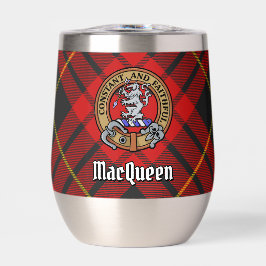 Clan MacQueen Crest boven Tartan