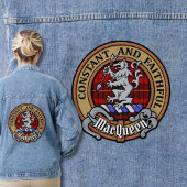 Clan MacQueen Crest boven Tartan Denim Jacket
