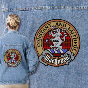 Clan MacQueen Crest boven Tartan Denim Jacket
