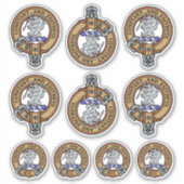 Clan MacQueen Crest Sticker Set (Voorkant)
