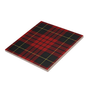 Clan MacQueen Scottish Expressions Red Tartan Tegeltje