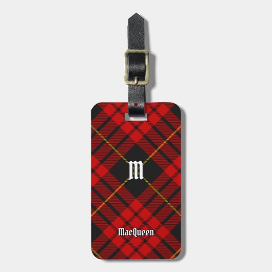 Clan MacQueen Tartan Bagagelabel (Voorkant verticaal)