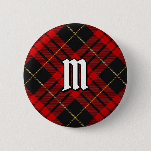 Clan MacQueen Tartan Button (Voorkant)