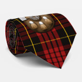 Clan MacQueen Tartan en Sporran Stropdas (Opgerold)