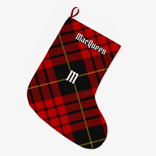 Clan MacQueen Tartan Grote Kerstsok (Voorkant (Hangend))