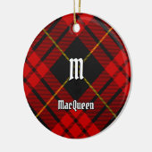 Clan MacQueen Tartan Keramisch Ornament (Links)