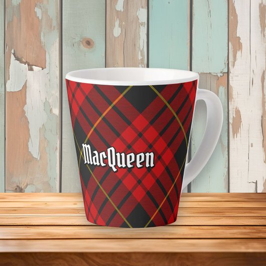 Clan MacQueen Tartan Latte Mok