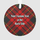 Clan MacQueen Tartan Ornament (achterkant)