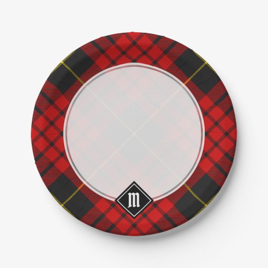 Clan MacQueen Tartan Papieren Bordje (Voorkant)