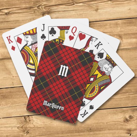 Clan MacQueen Tartan Pokerkaarten