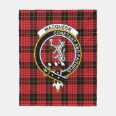 Clan MacQueen Tartan Pset Fleece Deken (Voorkant)