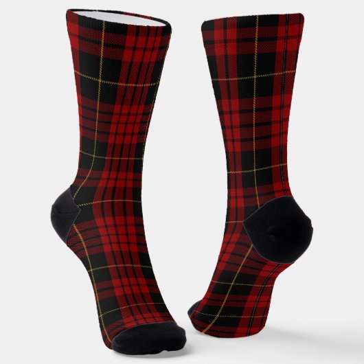 Clan MacQueen Tartan Pset Socks Sokken (Gebogen)