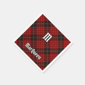 Clan MacQueen Tartan Servet (Hoek)