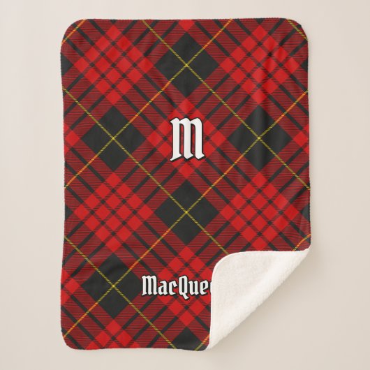 Clan MacQueen Tartan Sherpa Deken (Voorkant)