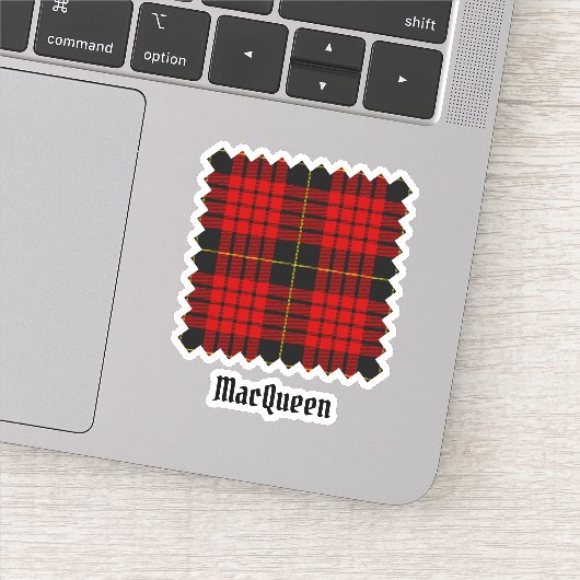 Clan MacQueen Tartan Sticker (Detail)