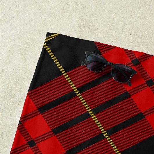 Clan MacQueen Tartan Strandlaken (In situ)