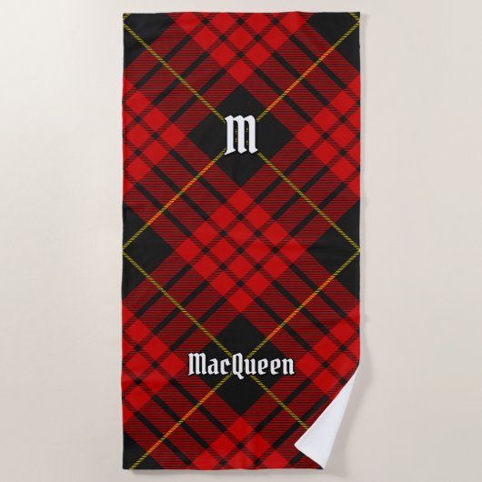 Clan MacQueen Tartan Strandlaken (Voorkant)