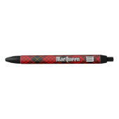 Clan MacQueen Tartan Zwarte Inkt Pen (Voorkant)