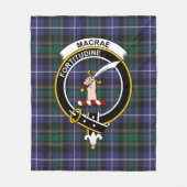 Clan MacRae Hunting Modern Tartan Pset Fleece Deken (Voorkant)