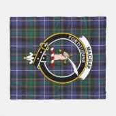 Clan MacRae Hunting Modern Tartan Pset Fleece Deken (Voorkant (Horizontaal))