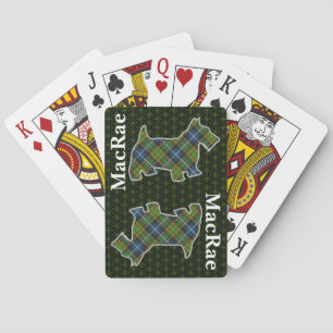 Clan MacRae Hunting Tartan Scottish Terrier Pokerkaarten